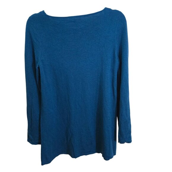 Eileen Fisher Boat Neck Tunic In Blumm Merino Wool ASO General Hospital Size S - Picture 3 of 10